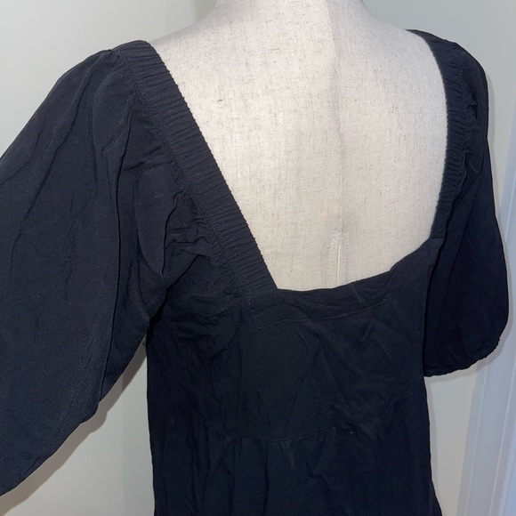 Black puff sleeve dress - Picture 5 of 6